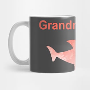 Grandma Shark Inspired Silhouette Mug